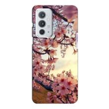 Чехол с принтом САКУРЫ на OnePlus 9RT (Цветущая сакура)