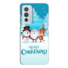 Чехол Санта Клаус для OnePlus 9RT (Merry Christmas)
