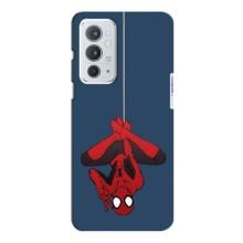 Чохол Супергерой Людина Павук на OnePlus 9RT (На павутині)