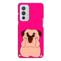Чехол (ТПУ) Милые собачки для OnePlus 9RT – Веселый Мопсик