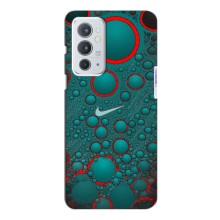 Силиконовый Чехол на OnePlus 9RT с картинкой Nike – Найк зеленый