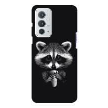 Силиконовый Чехол с Енотами на OnePlus 9RT (С кофем)