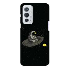Силіконовый Чохол з принтом "Космонавти" на OnePlus 9RT (Космонавт на рибалці)