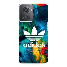 Чохли Адидас для OnePlus ACE (10R) (AlphaPrint) (Яскравий Адідас)