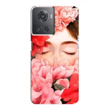 Чехлы (ART) Цветы на OnePlus ACE (10R) (VPrint) (Глаза в цветах)