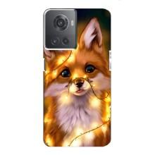 Чохли з картинкою Лисичка для OnePlus ACE (10R) (VPrint) (Лисичка в гірляндах)