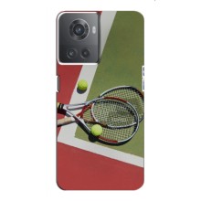 Чохли з прінтом Спортивна тематика для OnePlus ACE (10R) – Ракетки теніс