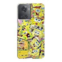Чохол Губка Боб для OnePlus ACE (10R) (Емоції Спан Боба)