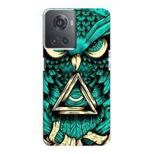 Чохол з пташками на OnePlus ACE (10R) (VPrint) (Сова з оком)