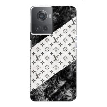 Чохол Стиль Louis Vuitton на OnePlus ACE (10R) – LV на білому