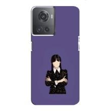 Чохли Венсдей на OnePlus ACE (10R) Уенсдей (AlphaPrint) (Венздей у чорному)