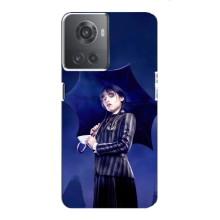 Чохли Венсдей на OnePlus ACE (10R) Уенсдей (AlphaPrint) (Венздей з парасолькою)