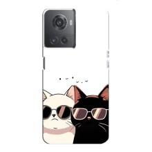 Чехол с рисунком кот на OnePlus ACE (10R) – Коты в очках