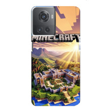 Чехол с картинками Майнкрафт для ВанПлас Ейс (10Р) – Minecraft