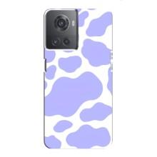 Чехол с принтом коровы на ВанПлас Ейс (10Р) – Фиолетовый принт