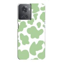 Чехол с принтом коровы на ВанПлас Ейс (10Р) – Зеленый принт