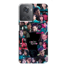 Чохол Гра в кальмара для OnePlus ACE (10R) – Колаж гра кальмара