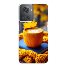 Чохол з унікальним дизайном 'Осінь з кавою' для OnePlus ACE (10R) – Кава з жовтим