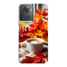 Чехол с уникальным дизайном «Осень с кофе» для OnePlus ACE (10R)