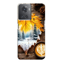 Чохол з унікальним дизайном 'Осінь з кавою' для OnePlus ACE (10R) – Осінньо-зимове кава