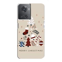 Рождественские Чехлы для OnePlus ACE (10R) (VPrint) (Merry Christmas)