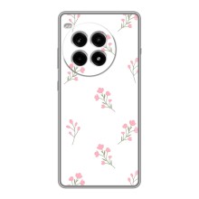 Чехол с розовым рисунком для OnePlus Ace 3 Pro (Розовые цветы)