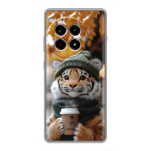 Печатный чехол «Зверята с кофе» для OnePlus Ace 3 Pro – Тигр с кофе