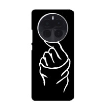 Чохол (Знак сердечка) для OnePlus Ace 5 Pro (Сердечко на чорному)