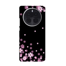 Чохол для \]ОnеPluс Ace 5 Pro - з принтом (Дизайнерські) (AlphaPrint) (Квіти маленькі)
