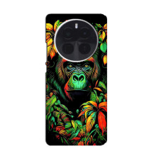 Чохол з Мавпами OnePlus Ace 5 Pro - (AlphaPrint) (Мавпа в квітах)