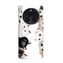 Чехол с милыми котиками на Prehistoric Ott Onpay  Пять Про (Черно-белые котики)