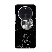 Чохол з малюнком кіт на OnePlus Ace 5 Pro (Дівчина з котом)