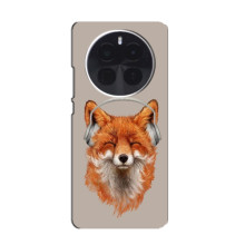 Чехол с принтом лисички на Prehistoric Ott Onpay  Пять Про – Лиса в наушниках