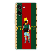 Брендновые Чехлы для OnePlus Ace 5 Racing - (PREMIUMPrint) (Барт ГУЧЧИ)