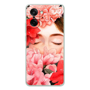 Чехлы (ART) Цветы на OnePlus Ace 5 Racing (VPrint)