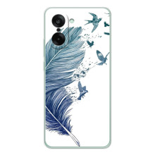 Чехол с картинкой (Стильные) для УанПлюс Эйс 5 Рейсинг - (AlphaPrint) (Перышко)