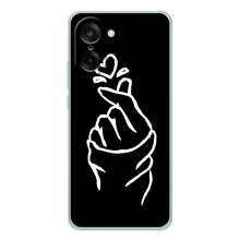 Чохол (Знак сердечка) для OnePlus Ace 5 Racing (Сердечко на чорному)