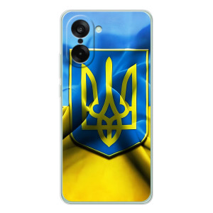 Чохол з картинкою (Патріотичний ГЕРБ) на OnePlus Ace 5 Racing (Герб і Прапор України)