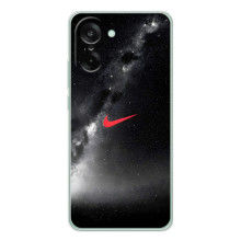 Чехол для OnePlus Ace 5 Racing - с принтом Найк (AlphaPrint) – Найк красный