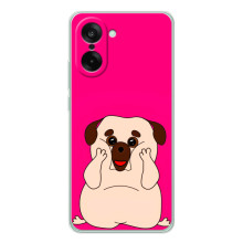 Чохол (ТПУ) Милі песики для OnePlus Ace 5 Racing (Веселий Мопсік)
