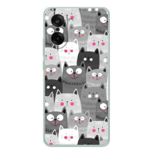 Чехол с милыми котиками на УанПлюс Эйс 5 Рейсинг – Коллаж с котами