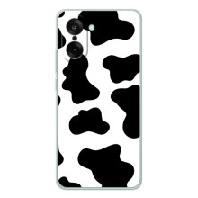 Чехол с принтом коровы на УанПлюс Эйс 5 Рейсинг (Черный принт)