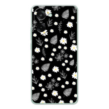 Чохли з тематикою "КВІТИ" на OnePlus Ace 5 Racing – цвітіння на чорному