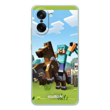 Чохли для OnePlus Ace 5 Racing (Персонажі МайнКрафт) (На коні)