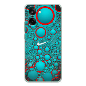 Силиконовый Чехол на OnePlus Ace 5 Racing с картинкой Nike – Найк зеленый