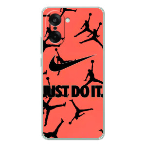 Силиконовый Чехол Nike Air Jordan на УанПлюс Эйс 5 Рейсинг – Just Do It