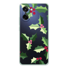 Зимние Чехлы для УанПлюс Эйс 5 Рейсинг - прозрачный фон (Рождественский фон)