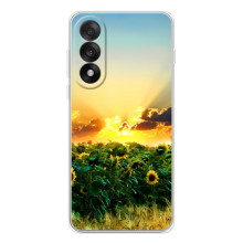 Чохли з картинкою Соняшників для УанПлюс Ейс 5 Ультра – Захід сонця