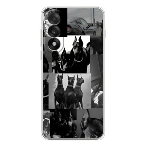 Чехол ДОБЕРМАН для OnePlus Ace 5 Ultra – Коллаж Доберман