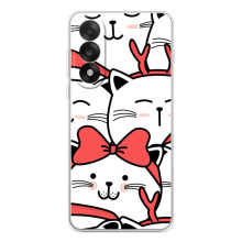 Бампер з зображенням Котиків для УанПлюс Ейс 5 Ультра (Новорічні котики)